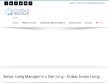 Tablet Screenshot of civitasseniorliving.com